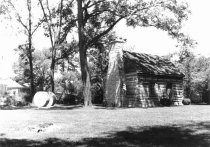 Log cabin at Abrams Delight